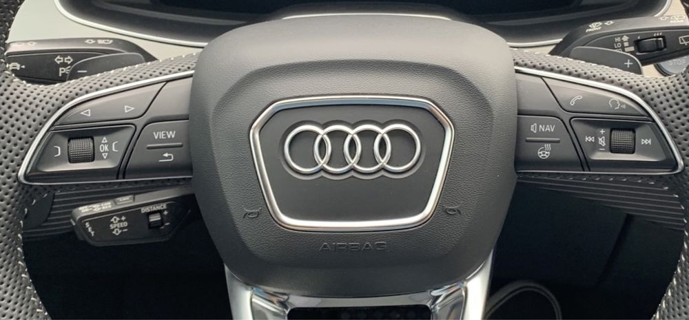 Volan Audi Q7 Q5 A6 A4 A5 4M cu încălzire din piele Original Nou