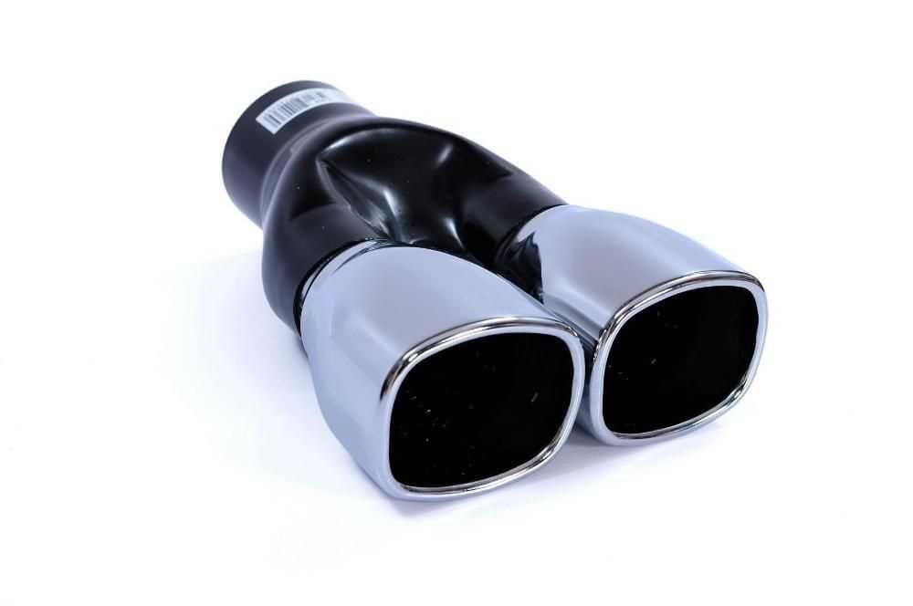 Универсален накрайник за ауспух на автомобил хромиран нов