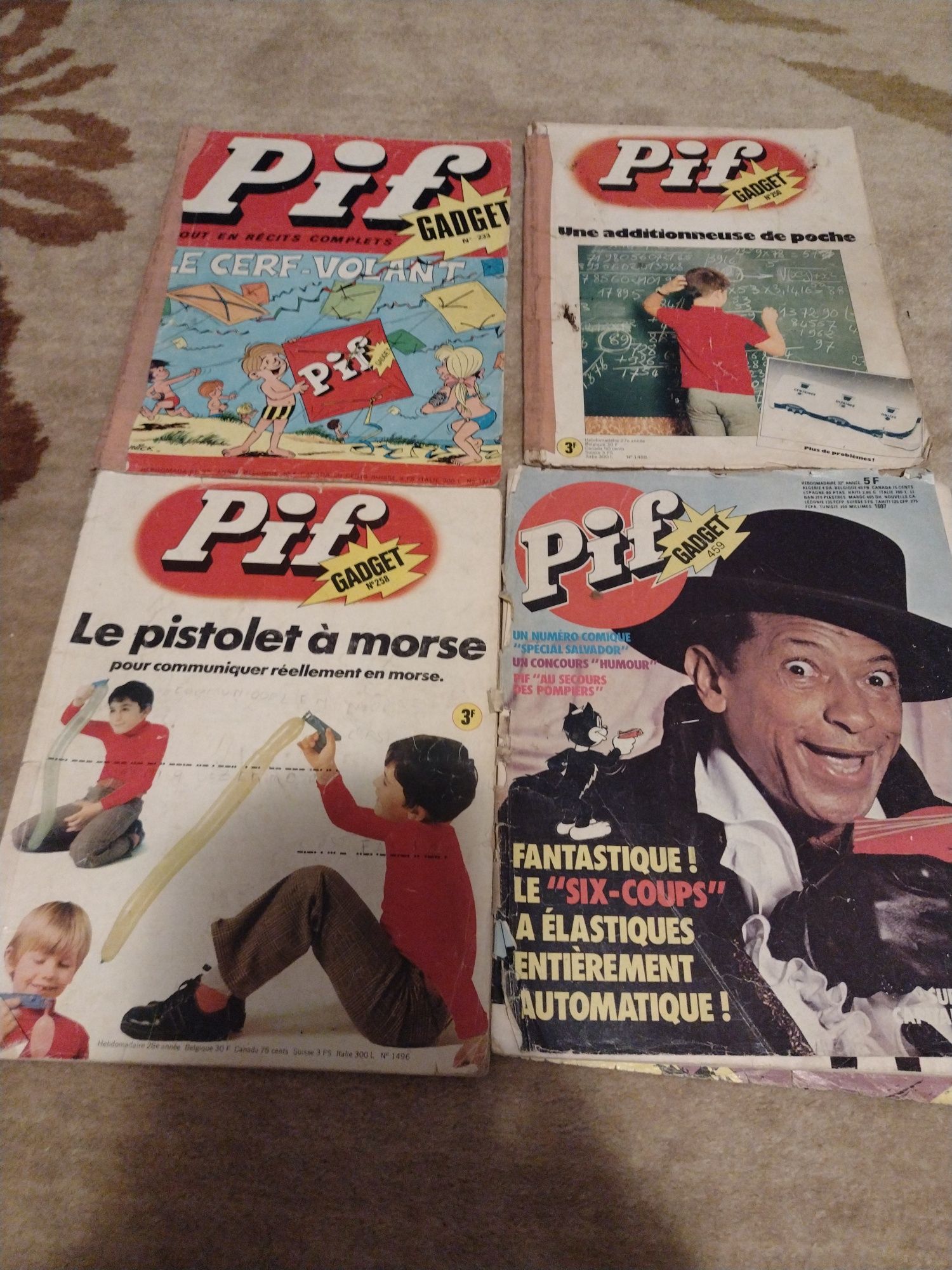 Reviste Pif Gadget nr.233,250,258, 459