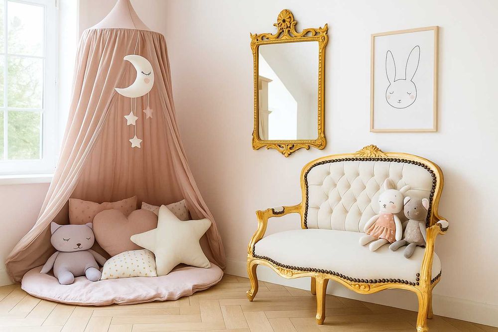 Детско канапе - Класик (Бяло)