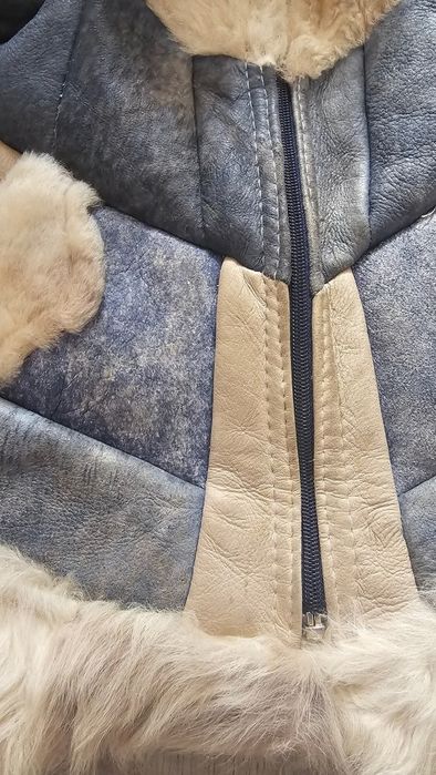 Кожено яке за момиченце 4-5г.