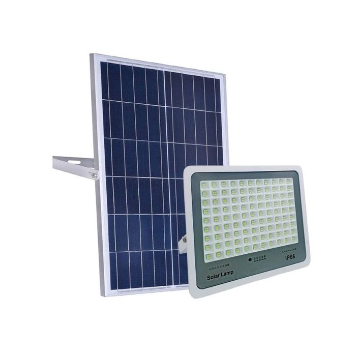 Proiector Led cu panou solar, senzori lumina, waterproof, 216 Led-uri