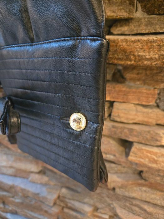 Кожен панталон Silence с висока талия / Нов