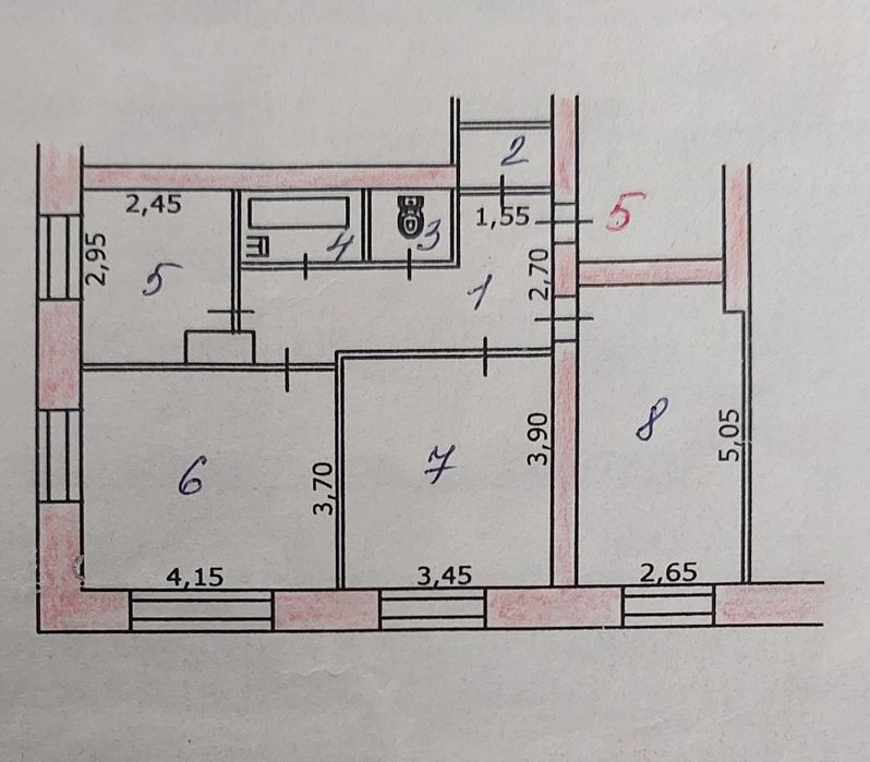 Продам  3х комнатную квартиру