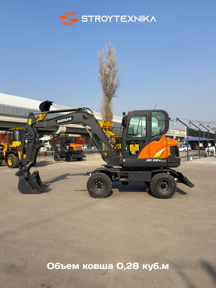 Корейский экскаватор DOOSAN DX60W в наличии