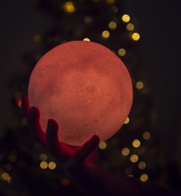 Lampă Lună Plină 3D