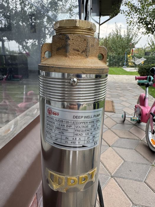 Submersibila DDT 1500W, 8 turbine, folosita 5 minute