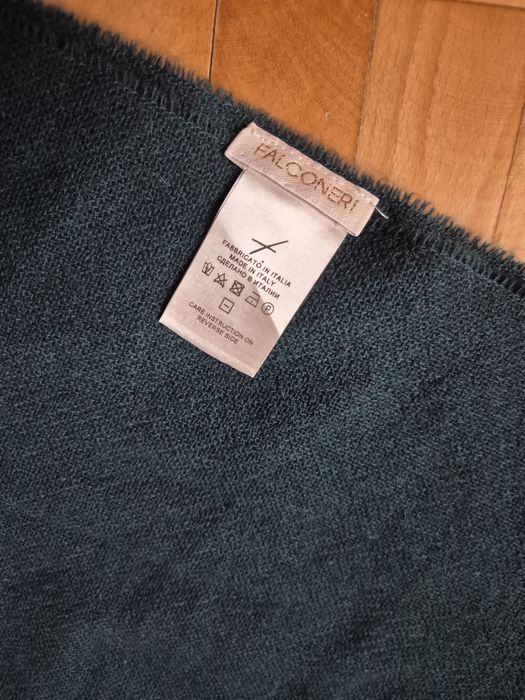 Eșarfă fular de lux Falconeri, din cașmir pur 100%, unisex - Scurt