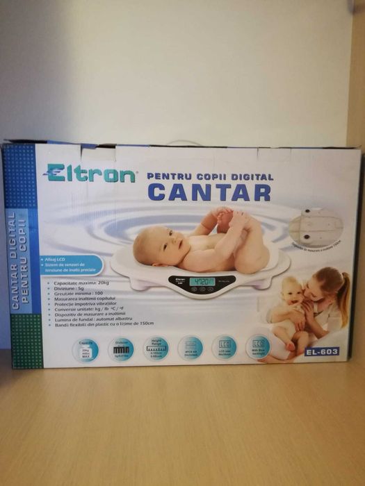 Cantar pentru bebelusi Eltron EL 603 20kg LCD el-1903