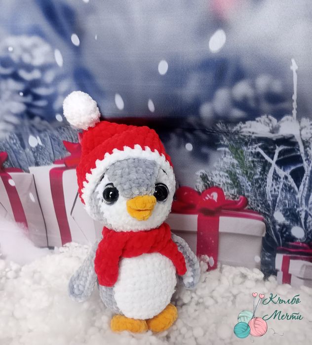 Пингвини - ръчно плетени играчки и декорации