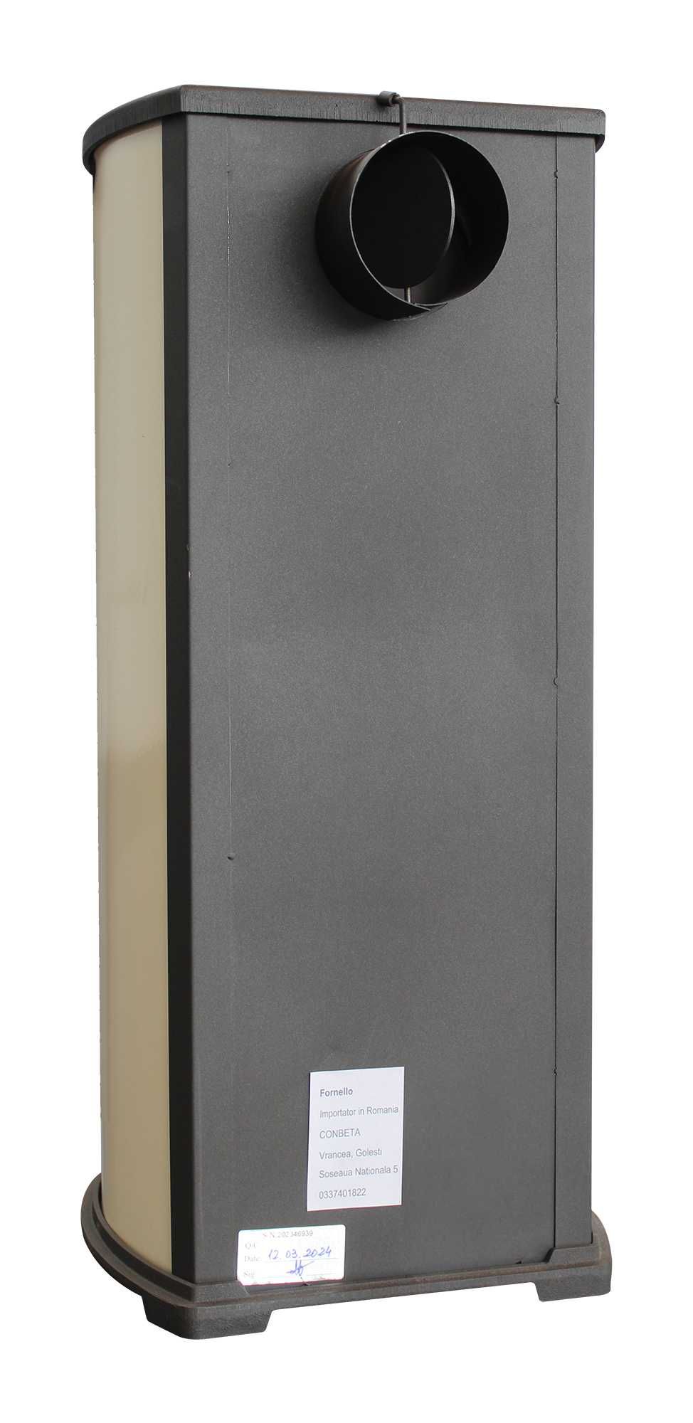Semineu (Soba) pe lemne Fornello Berna Lux Ivory 5-7 kW