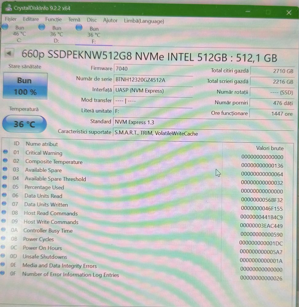 SSD M2 Intel 512gb