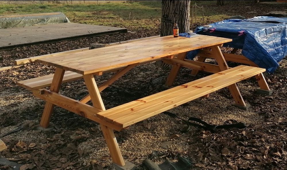 Masa de gradina din lemn masiv de Pin, nouă