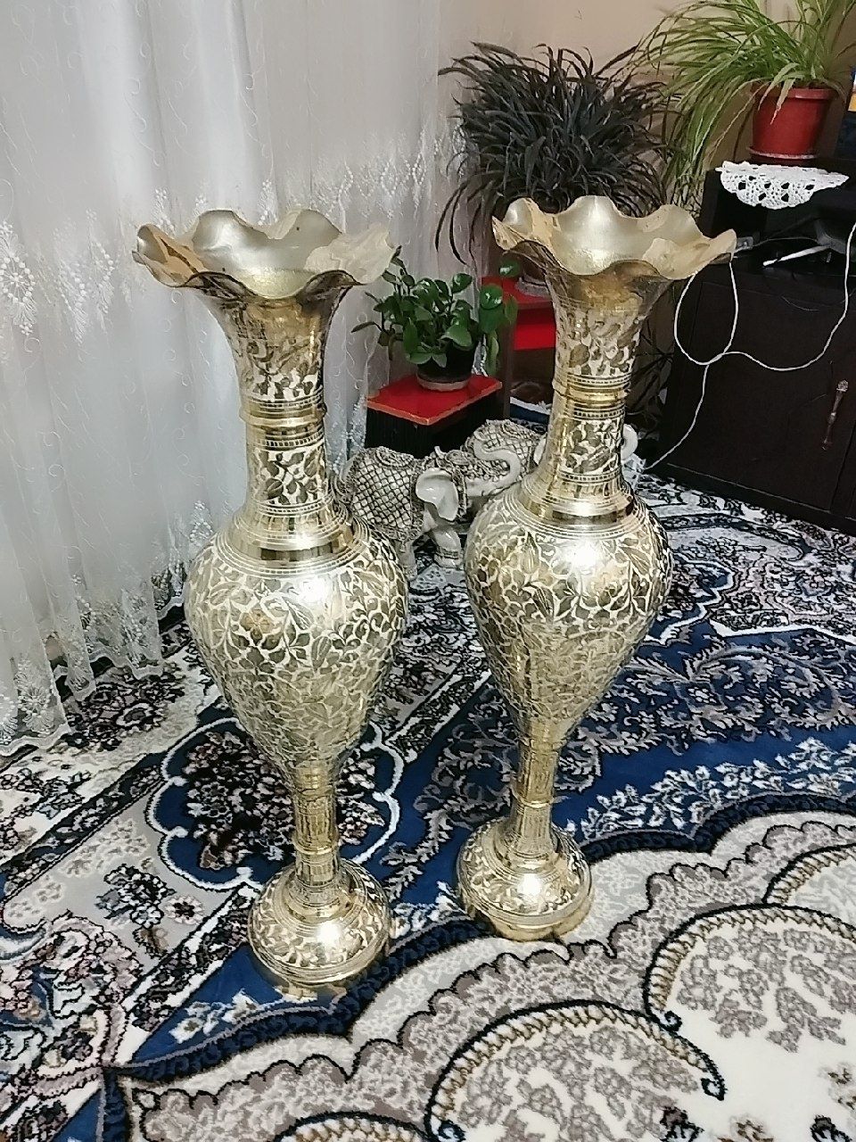 Вазы новые Индия Металл Латунь