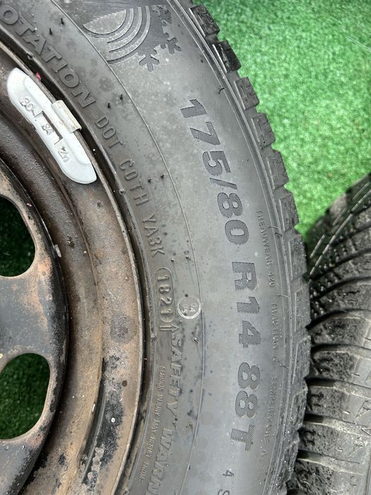 5х100 14 за vw polo golf 4 bora seat skoda железни джанти с зимни гуми