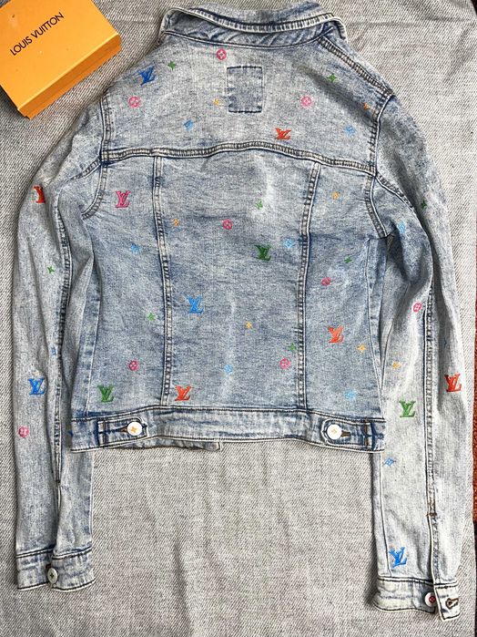 LV Louis Vuitton деним яке дънково горница дълъг ръкав ЛВ луис вютон