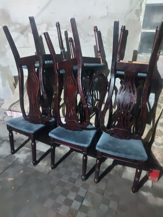 Стулья дерево серые