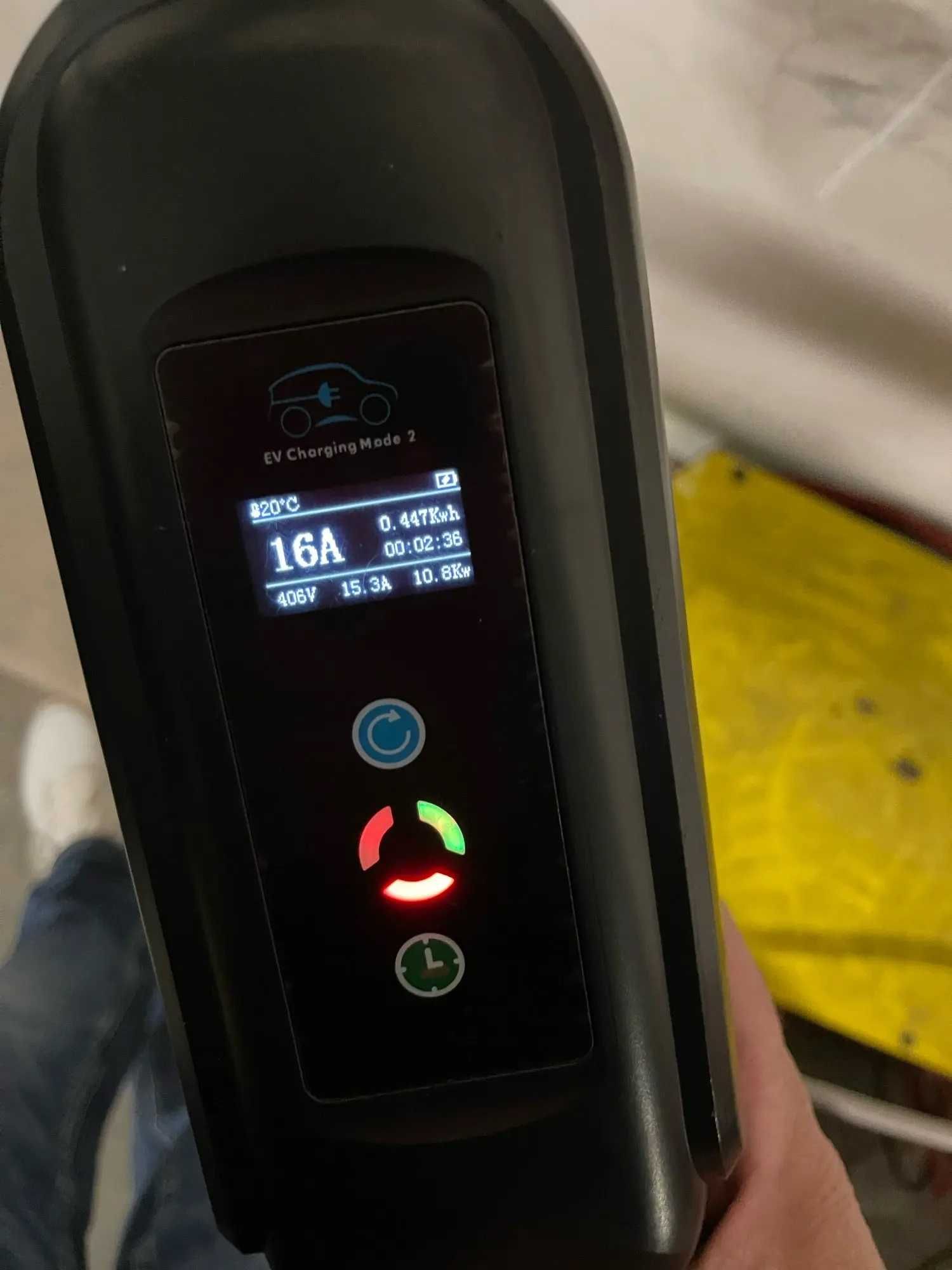 Cablu 10m! statie incarcare masina electrica 11kw trifazat! programare
