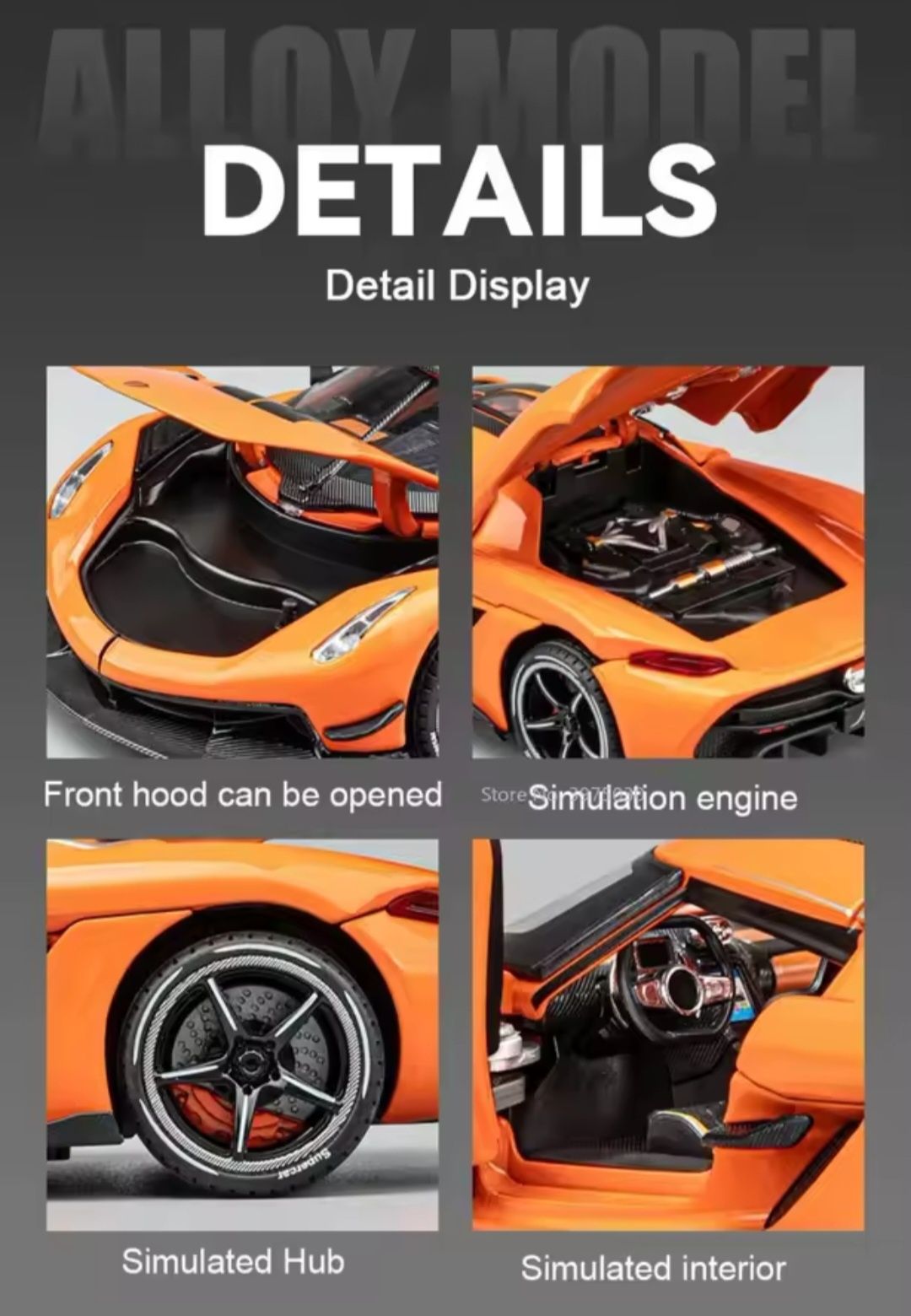 Метален реалистичен модел на Koenigsegg Jesko