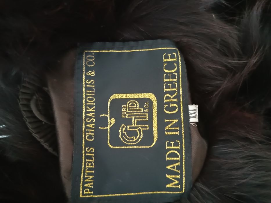 Haină din blană naturală de vulpe