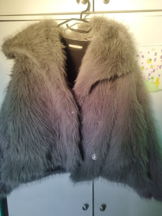 Ново палто с косъм,L-XL размер цена 30лв