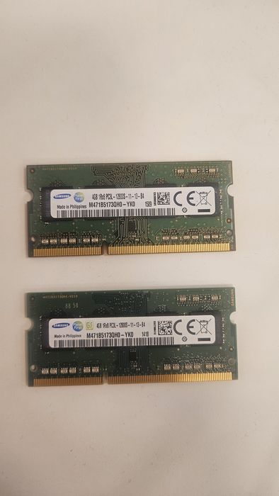 2 x Memorie RAM Samsung 4GB DDR3