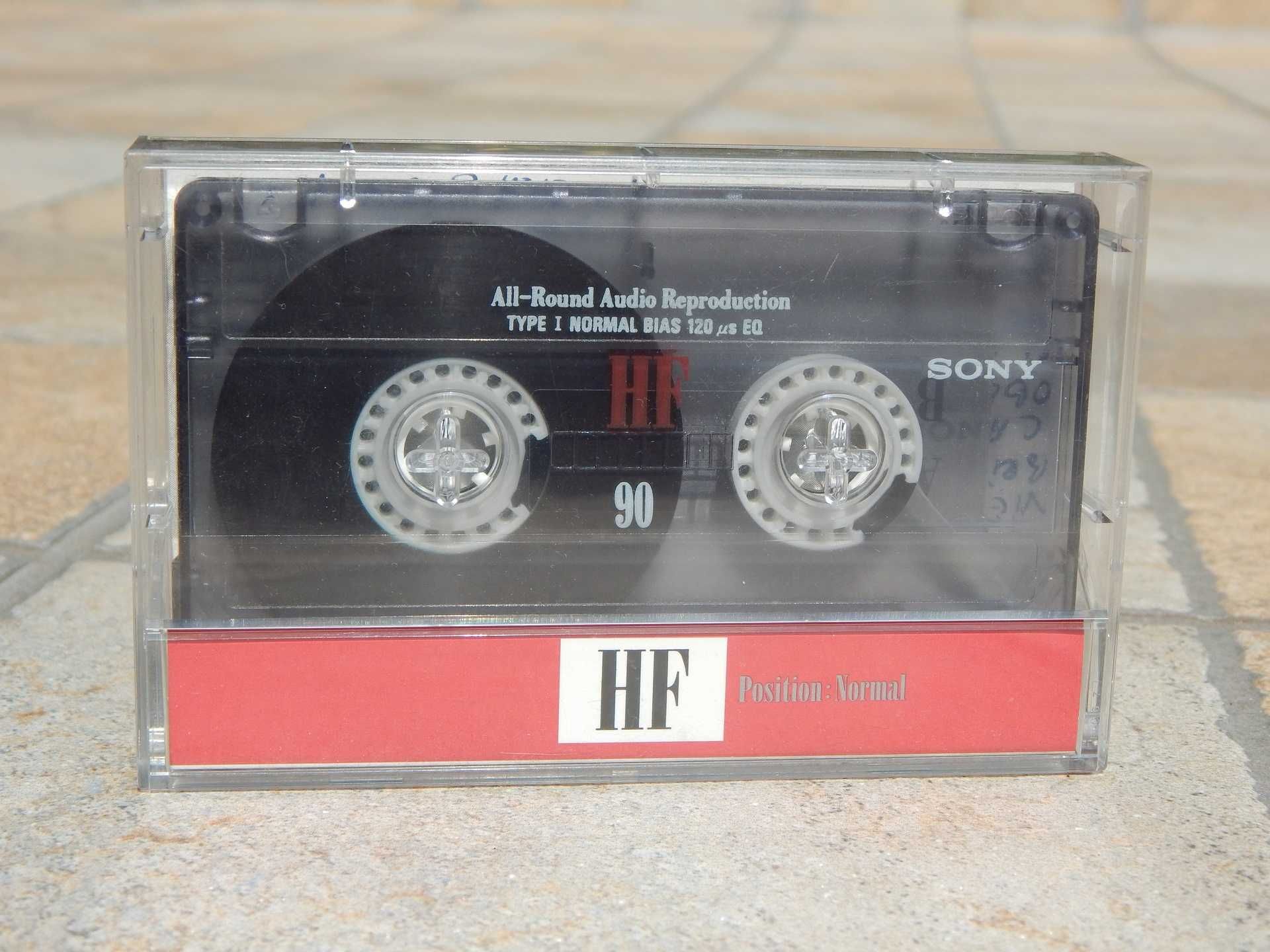 Caseta audio Sony HF Type I 90 inregistrata Japonia + cutie originala