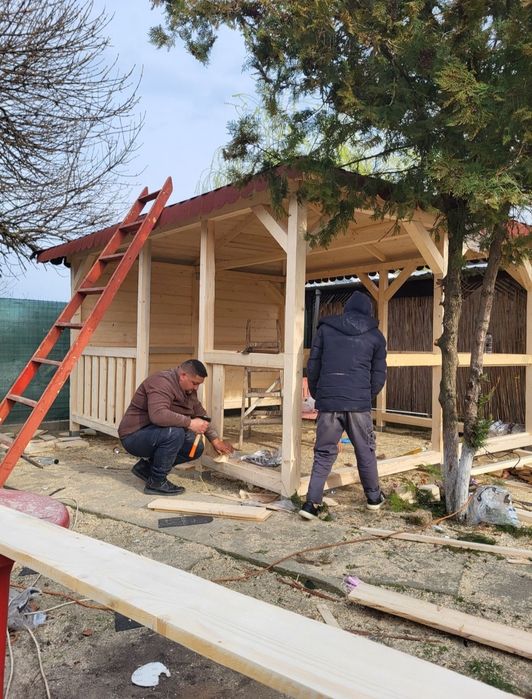 Execut:  Terase, Foișoare, Pergole, Magazii, totul din lemn