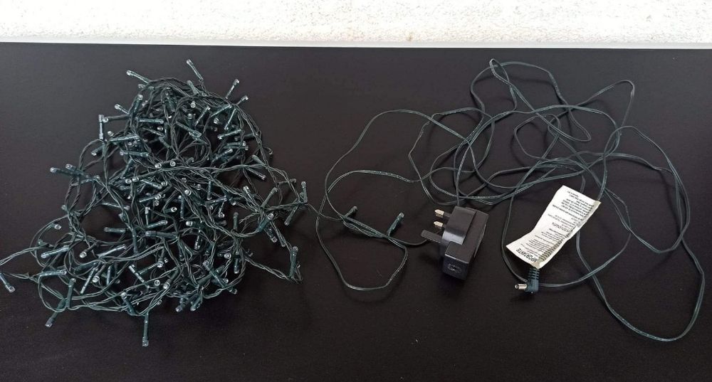 Instalatie alb static pt ornat terasa gradina casa 200 led alb static