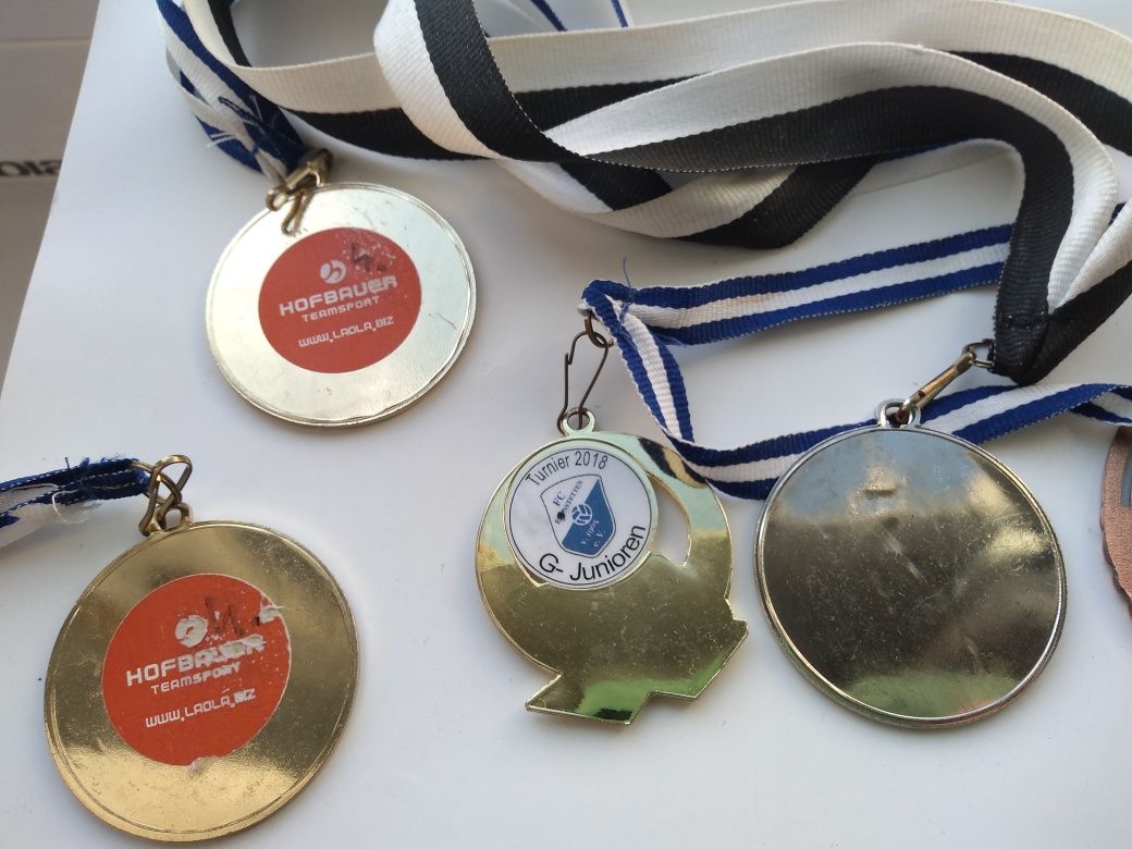 Medalii metalice fotbal, ski 5, 7 cm