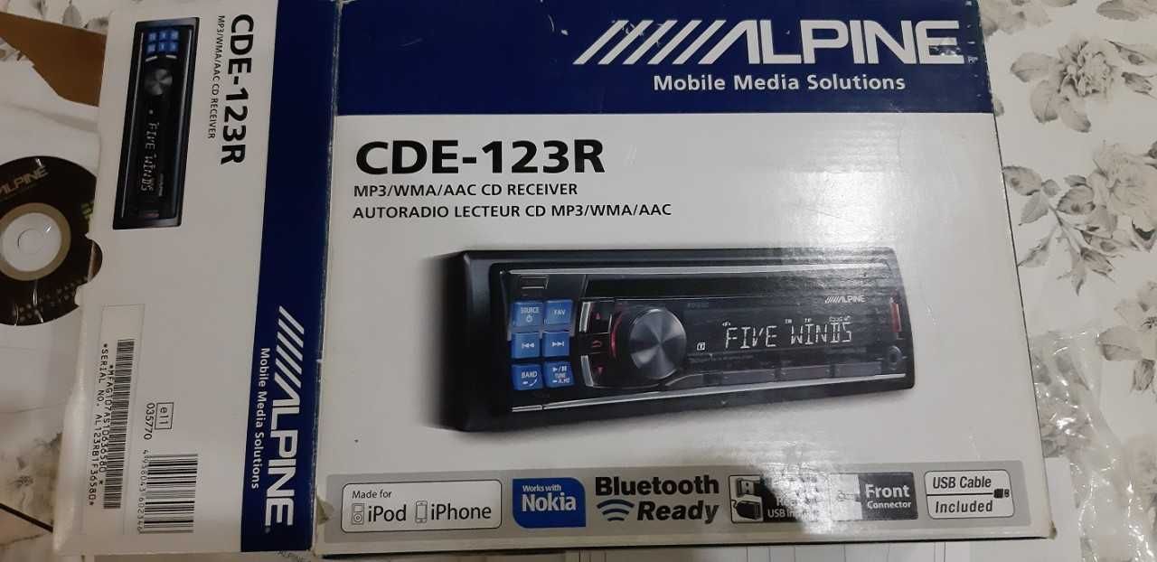Sistem MP3 Alpine cde-123r,Subwoofer Alpine 500w 10"(25cm)ant,2tweeter