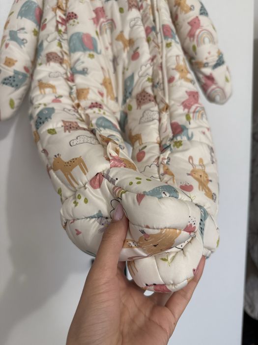 Детский теплый комбинезон 9-12 месяцев