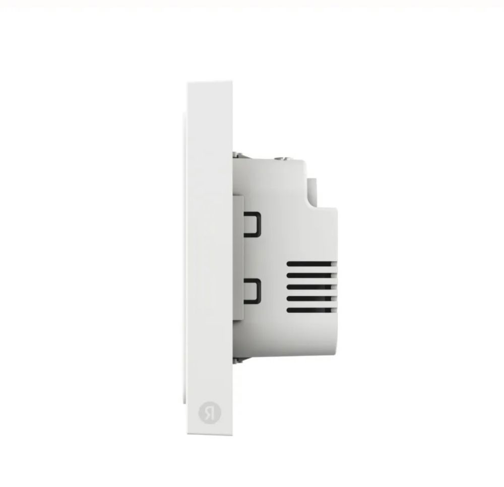Умный выключатель Яндекс, 2 клавишы, Zigbee, работает с Алисой