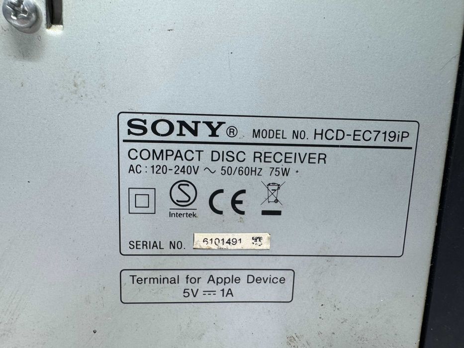 Уредба - Sony HCD-EC719iP / Б5