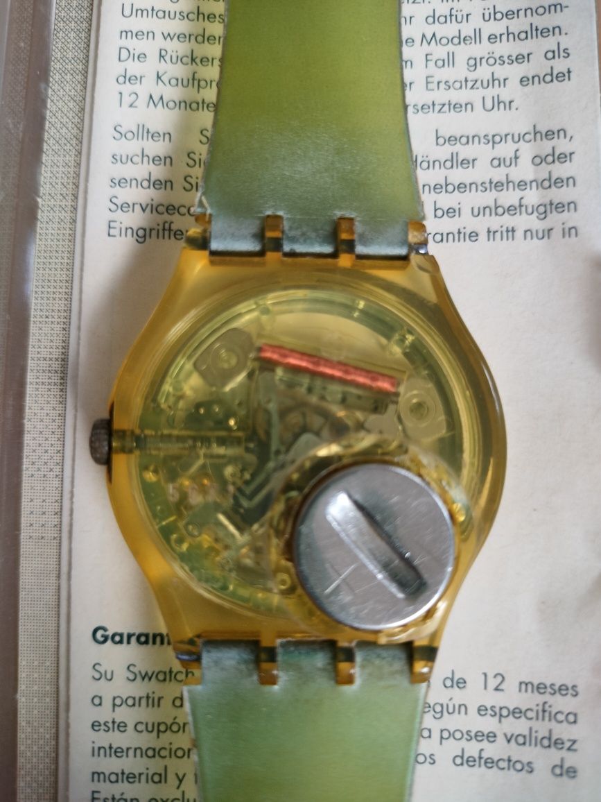 Винтидж Swatch GG704 Greenset, 1992 година