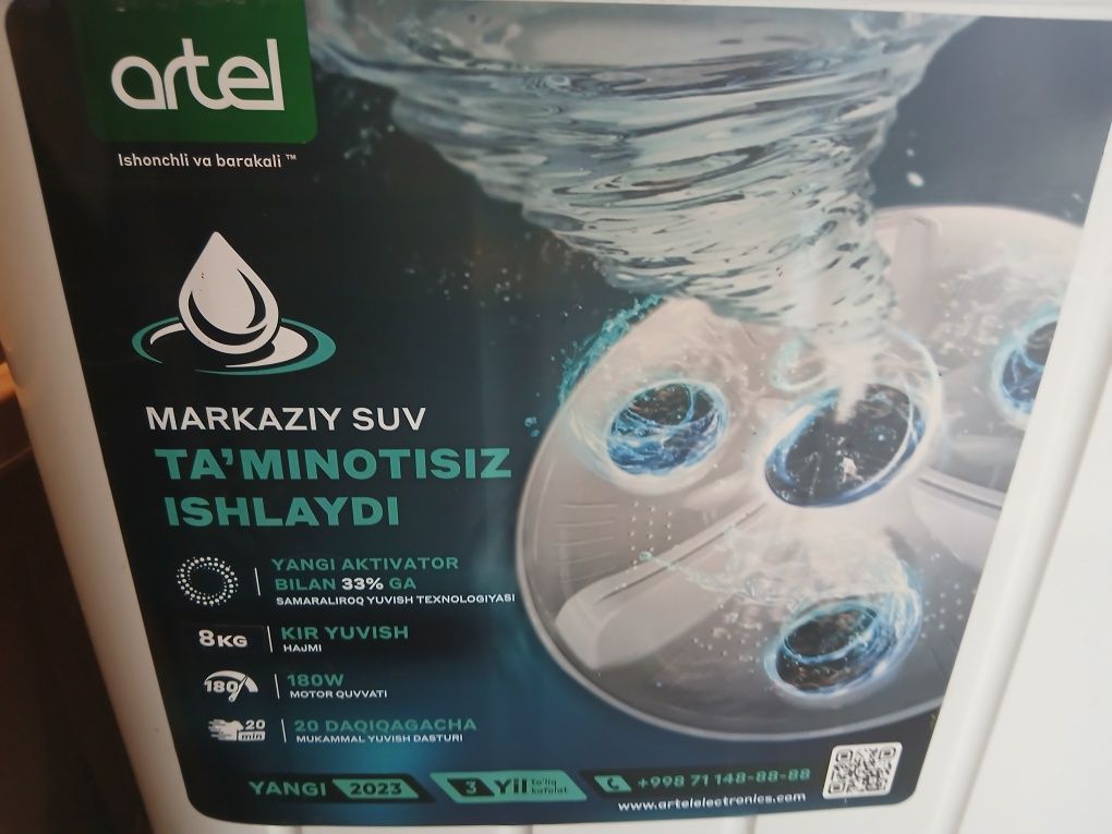 Artel Kir moshina 8kg.