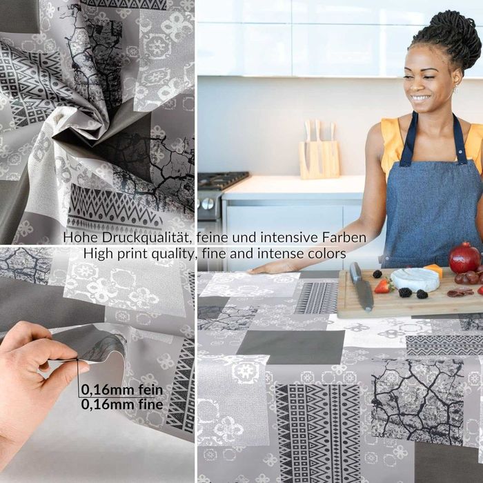 Покривка за маса от мушама, която може да се пере, 100 х 140см