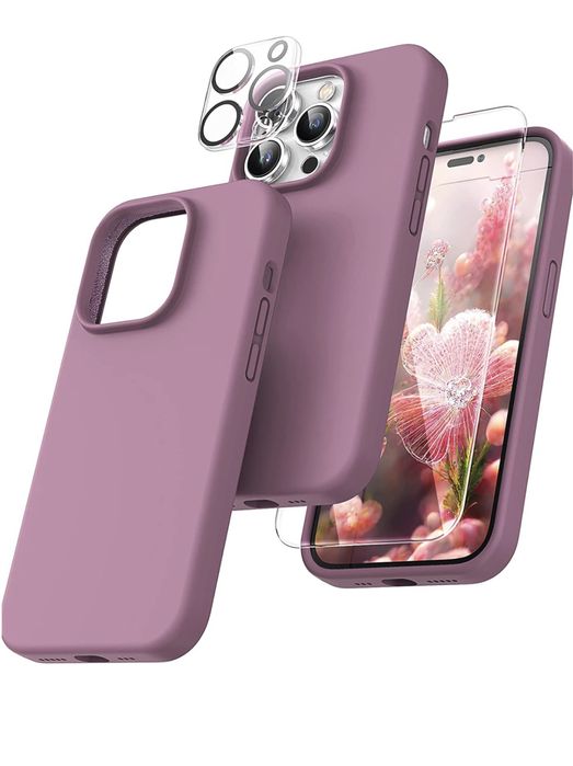 Iphone 14/15/16/PRO/MAX/PLUS Pack Husa Color + Folie Sticla + Camera