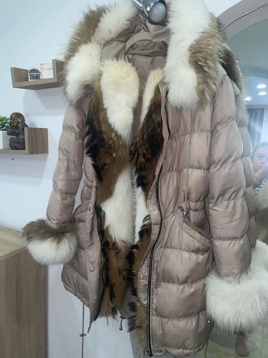 Parka blana natural vulpe
