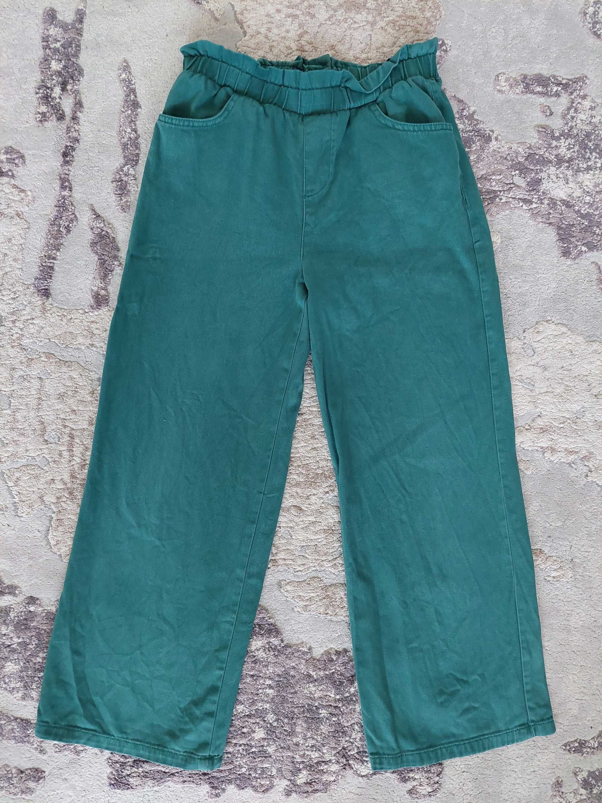 Pantaloni / colanti fete 8-11 ani, bumbac, mar 140-152