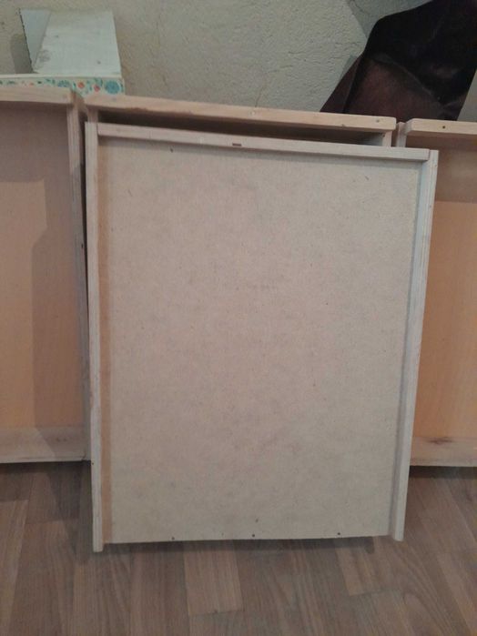 Чекмеджета без чела, от шперплат, дъна - ламиниран фазер, 4 броя