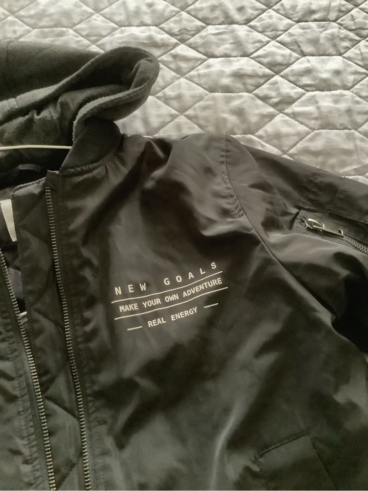 Zara черно детско тънко яке (122 размер)