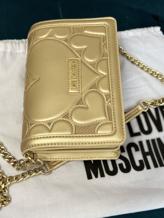LOVE MOSCHINO оригинална кожена чанта