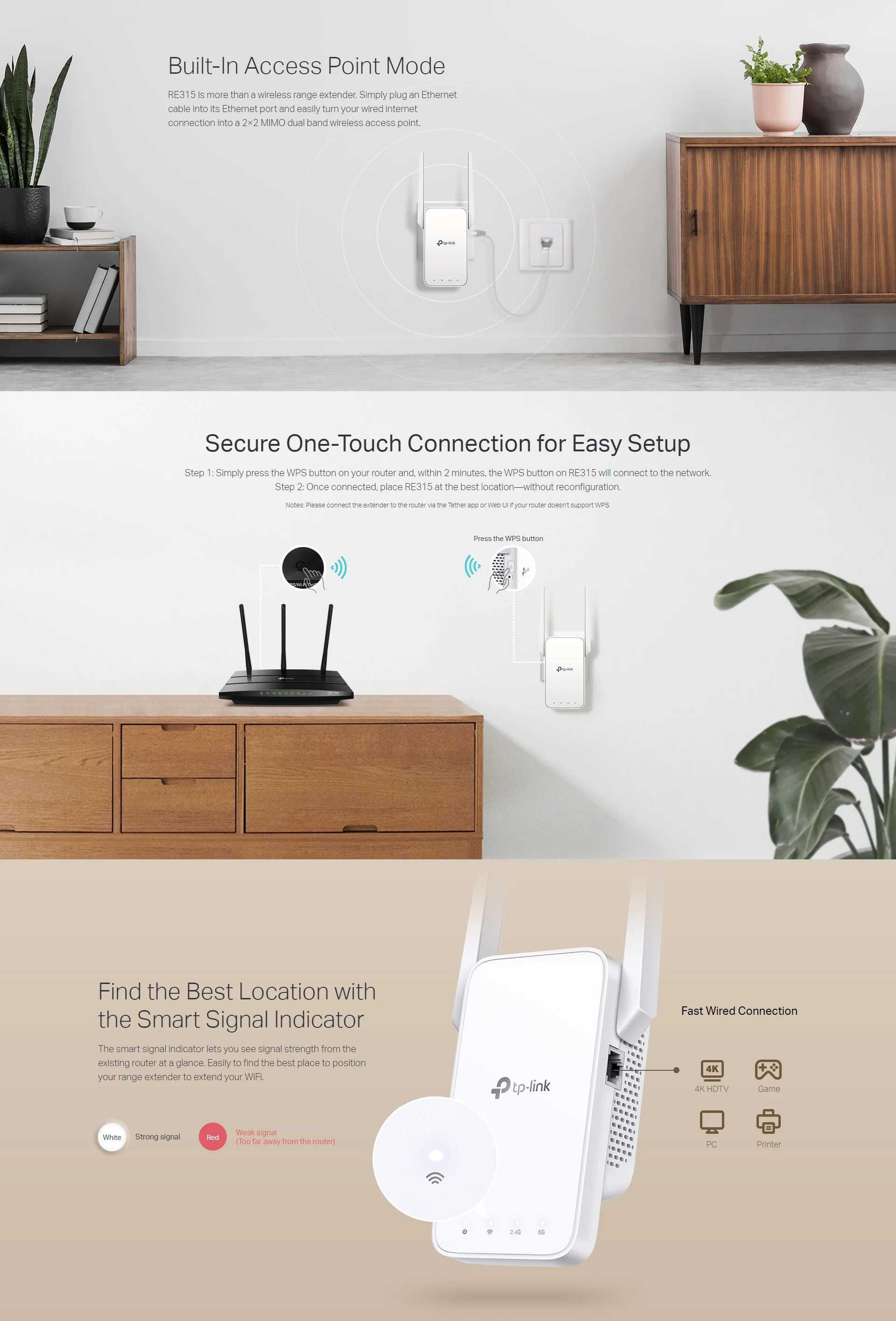 TP-Link RE315 Wi-Fi Extender — усилитель сигнала Wi-Fi. Есть доставка