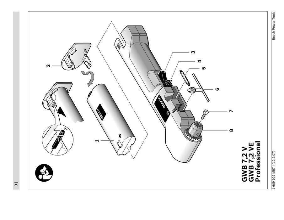 Bormasina unghiulara Bosch GWB 7.2 VE