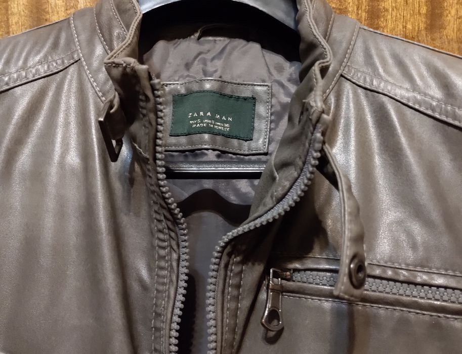 Мъжко кожено яке "Zara"