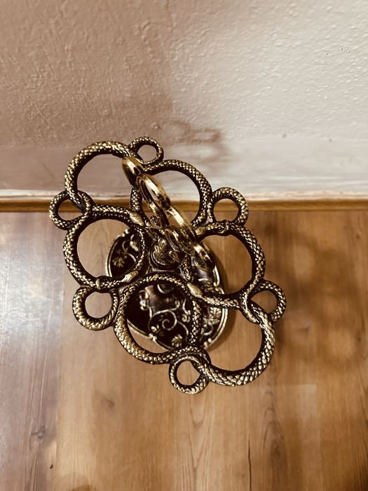 Антикварна стойка за чадъри – алуминий с бронзово покритие, 60 см