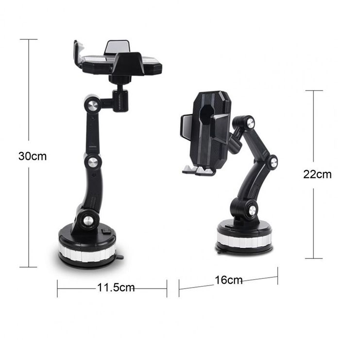 държач за телефон за кола, поставка с вендуза, от 60 до 100мм verk ...