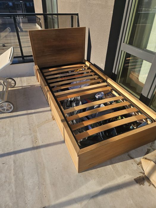 Легло от масив за матрак90/ 180