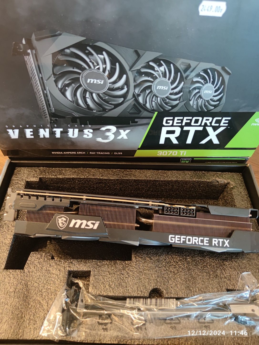 Nvidia MSI Ventus GeForce RTX 3070 Ti